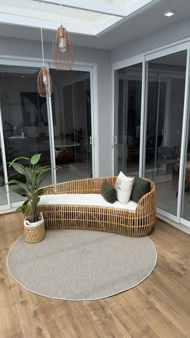 Tapete Egípcio Redondo Sisal Rustic Des 08 2,00m