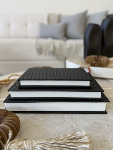 Livro Caixa Decorativo Preto