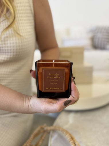 Vela Aromática Laranja Vermelha