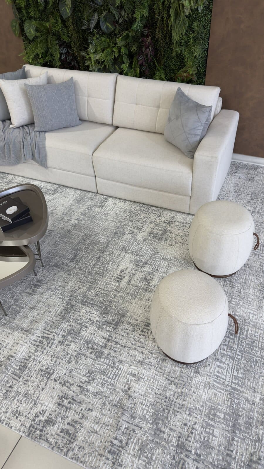 Tapete Turco Estonado Allure Cinza Com Off White Des 03