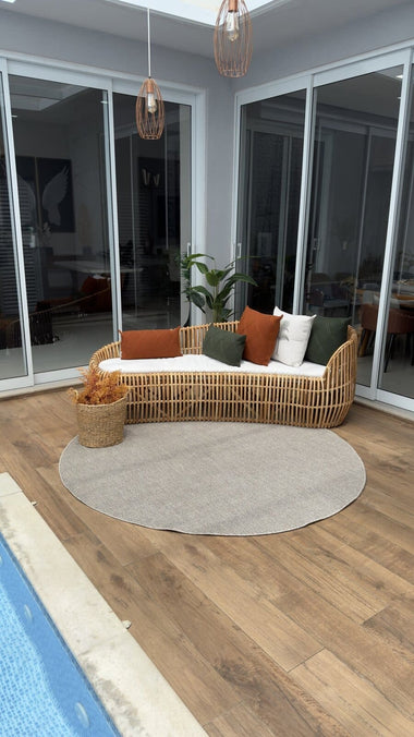 Tapete Egípcio Redondo Sisal Rustic Des 04 2,00m