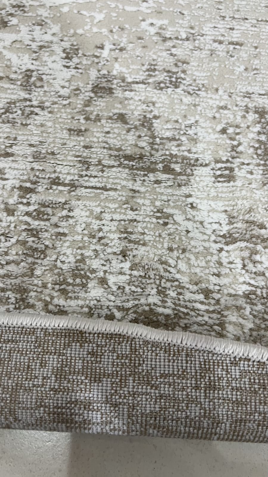 Tapete Turco Redondo Estonado Allure Marrom Com Off White Des 09 2,00m