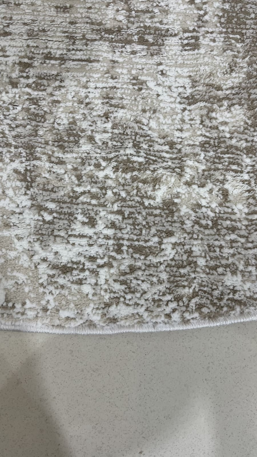 Tapete Turco Redondo Estonado Allure Marrom Com Off White Des 09 2,00m