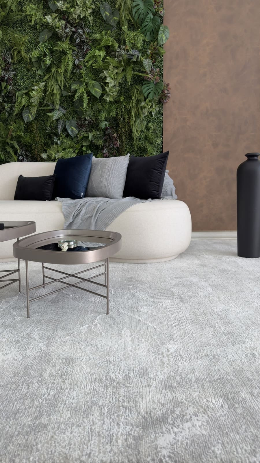Tapete Turco Estonado Allure Cinza Com Off White Des 14