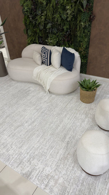 Tapete Turco Listrado Bari Off White Com Bege Des 708