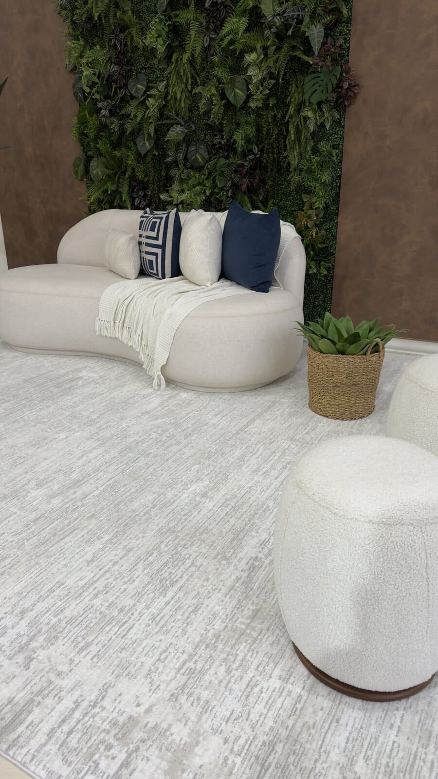 Tapete Turco Listrado Bari Off White Com Bege Des 708