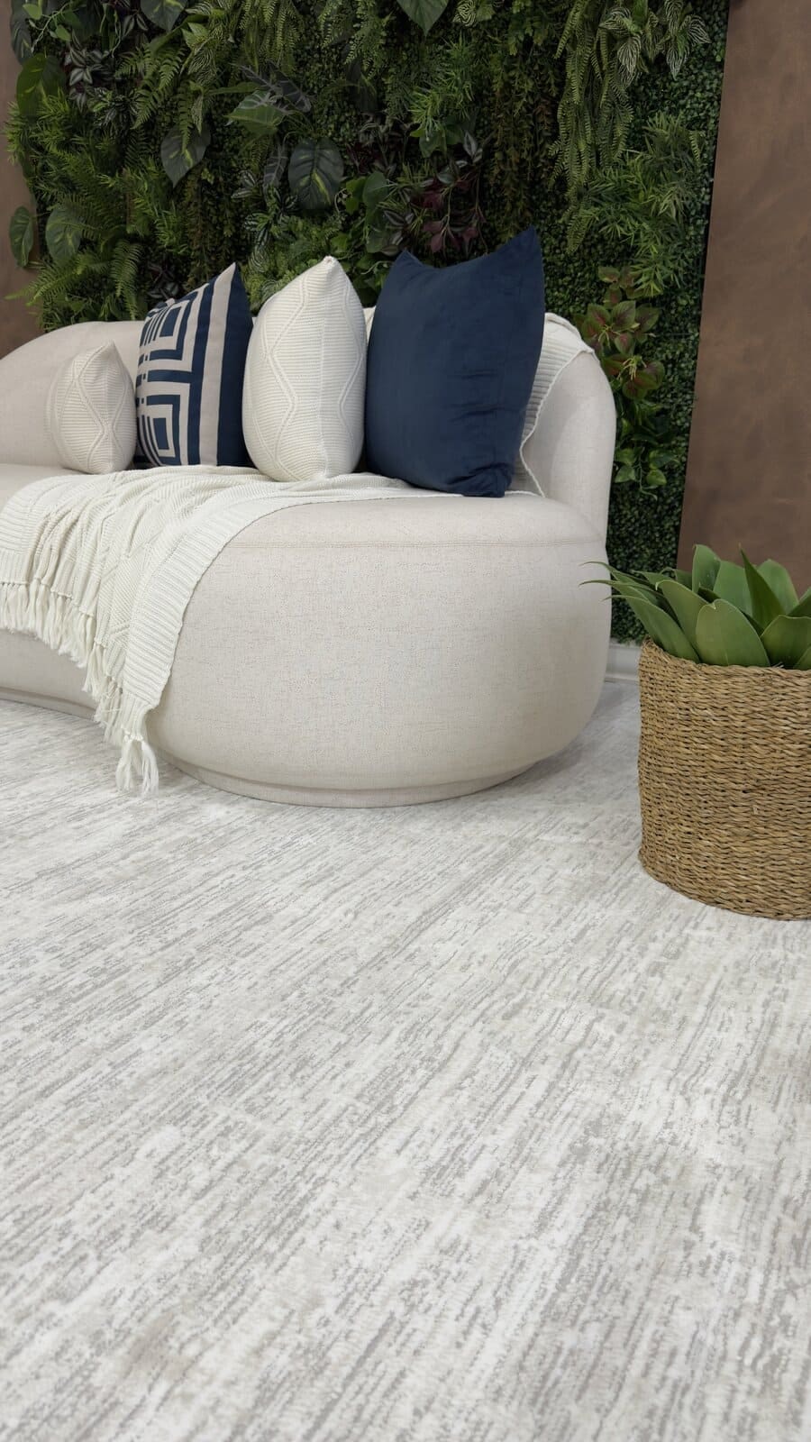Tapete Turco Listrado Bari Off White Com Bege Des 708