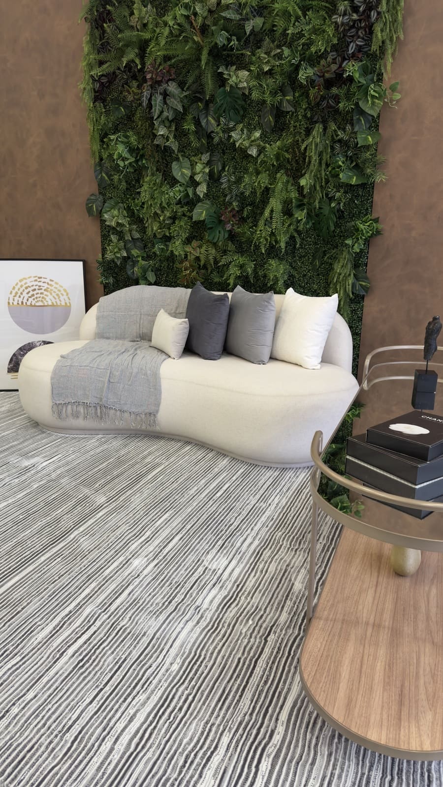 Tapete Turco Listrado Rivas Cinza Com Off White Des 461