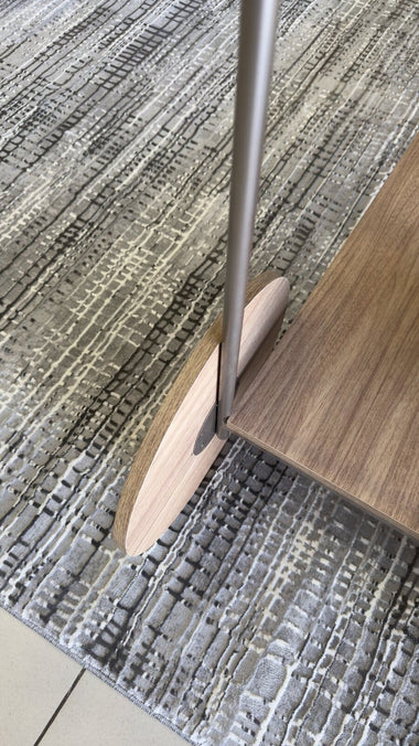 Tapete Turco Rivas Cinza Com Off White Des 450