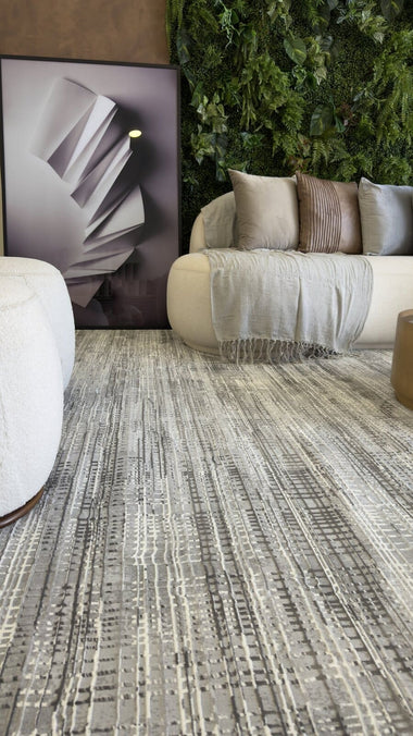 Tapete Turco Rivas Cinza Com Off White Des 450