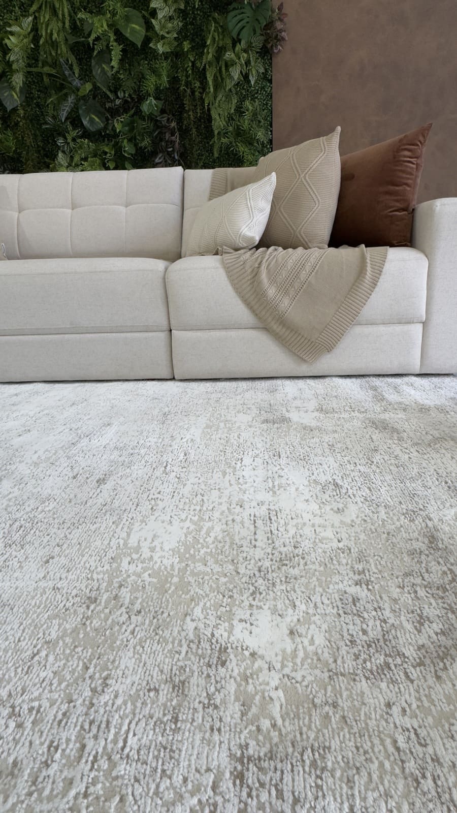 Tapete Turco Estonado Allure Marrom Com Off White Des 09