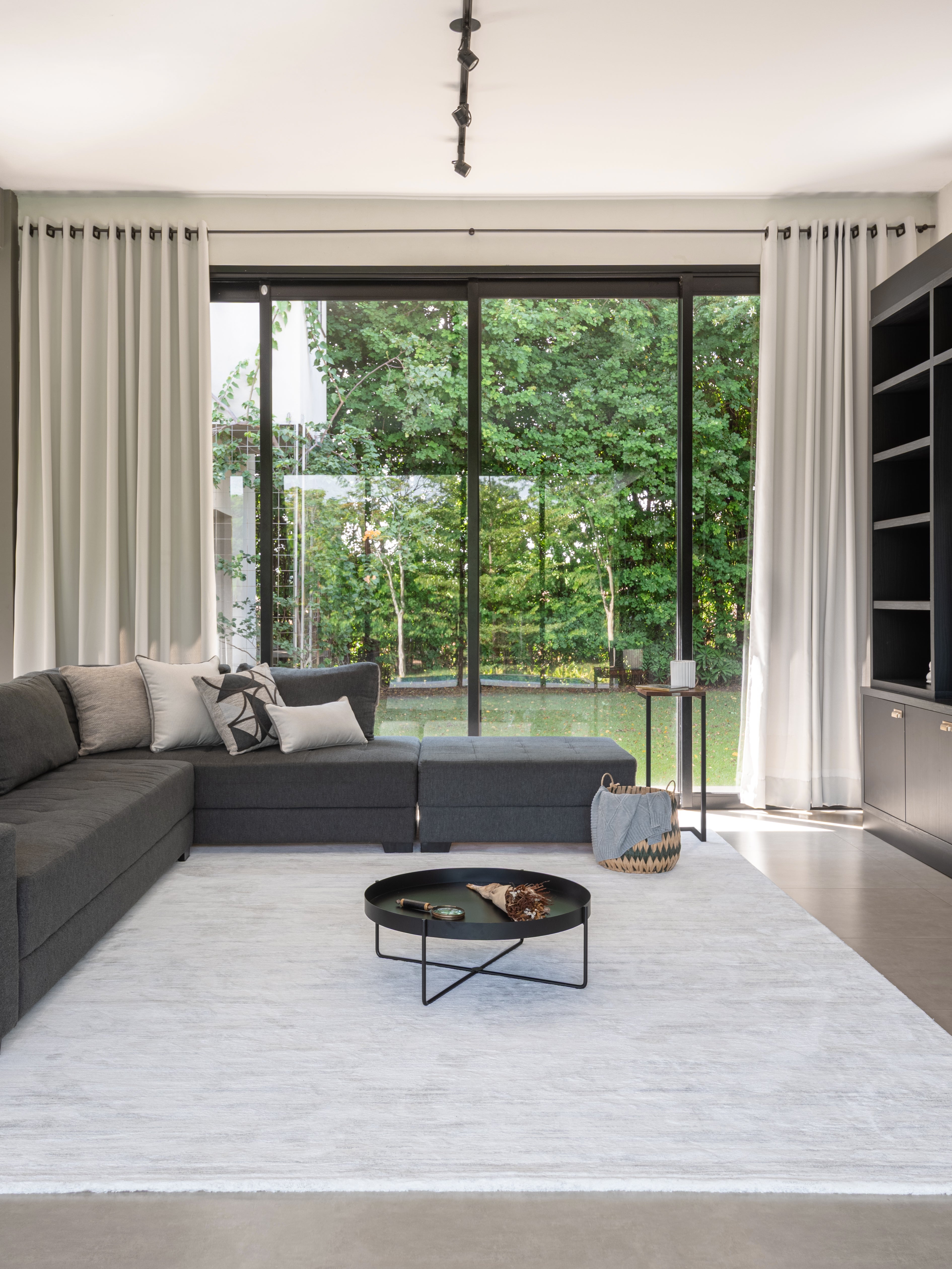 Tapete Egípcio Capadócia Cinza com Off White Des 03