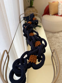 Colar De Mesa Azul Marinho