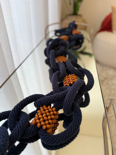 Colar De Mesa Azul Marinho