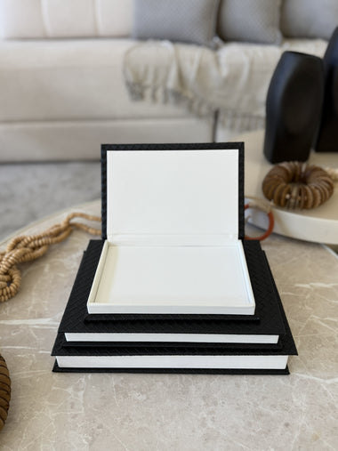 Livro Caixa Decorativo Preto