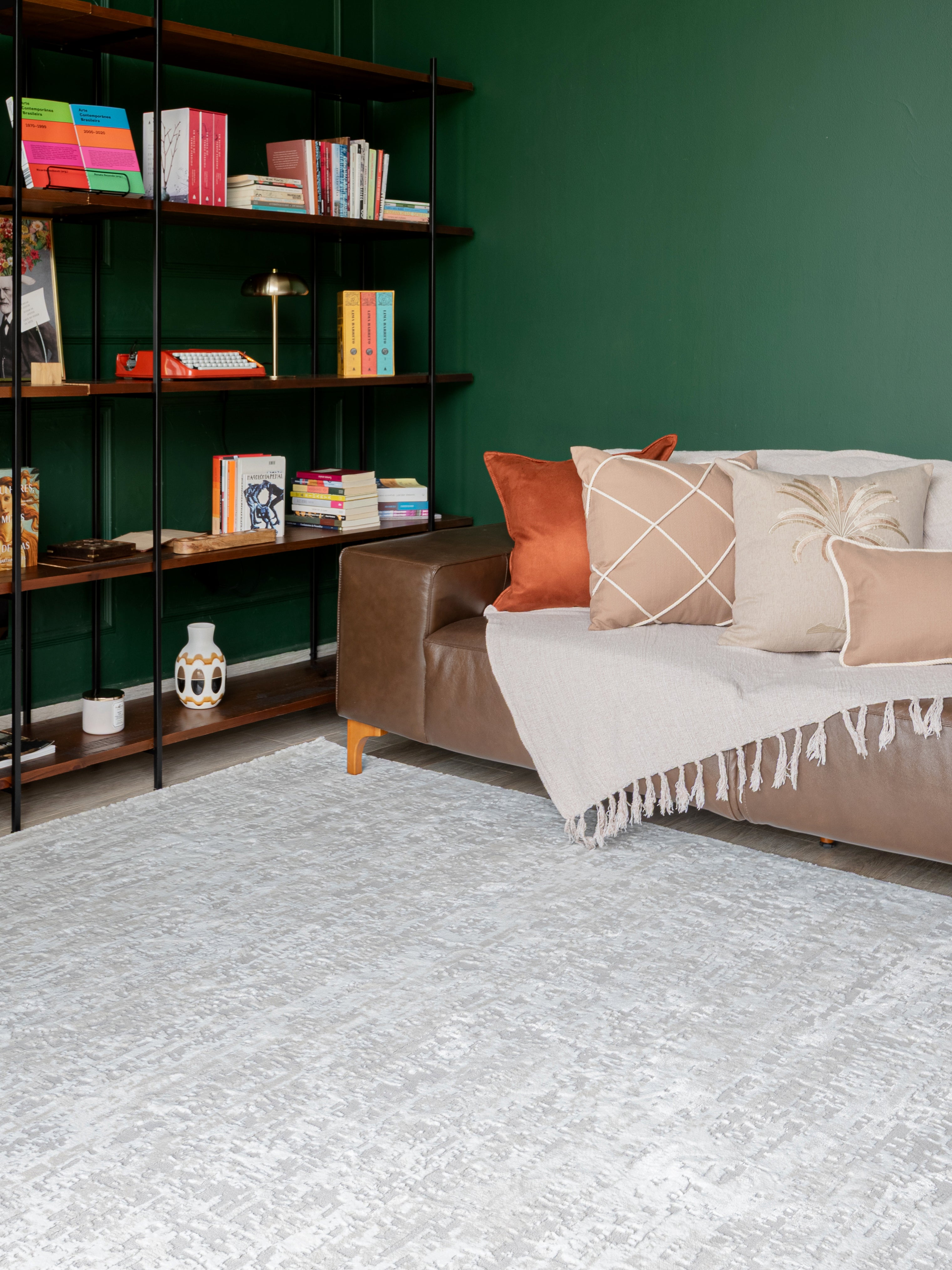 Tapete Turco Estonado Bari Off White Com Bege Des 707