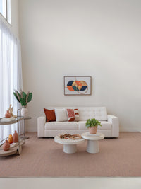 Tapete Sisal Exclusivo Terracota com Bege