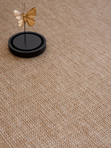 Tapete Sisal Roma Caramelo Com Bege