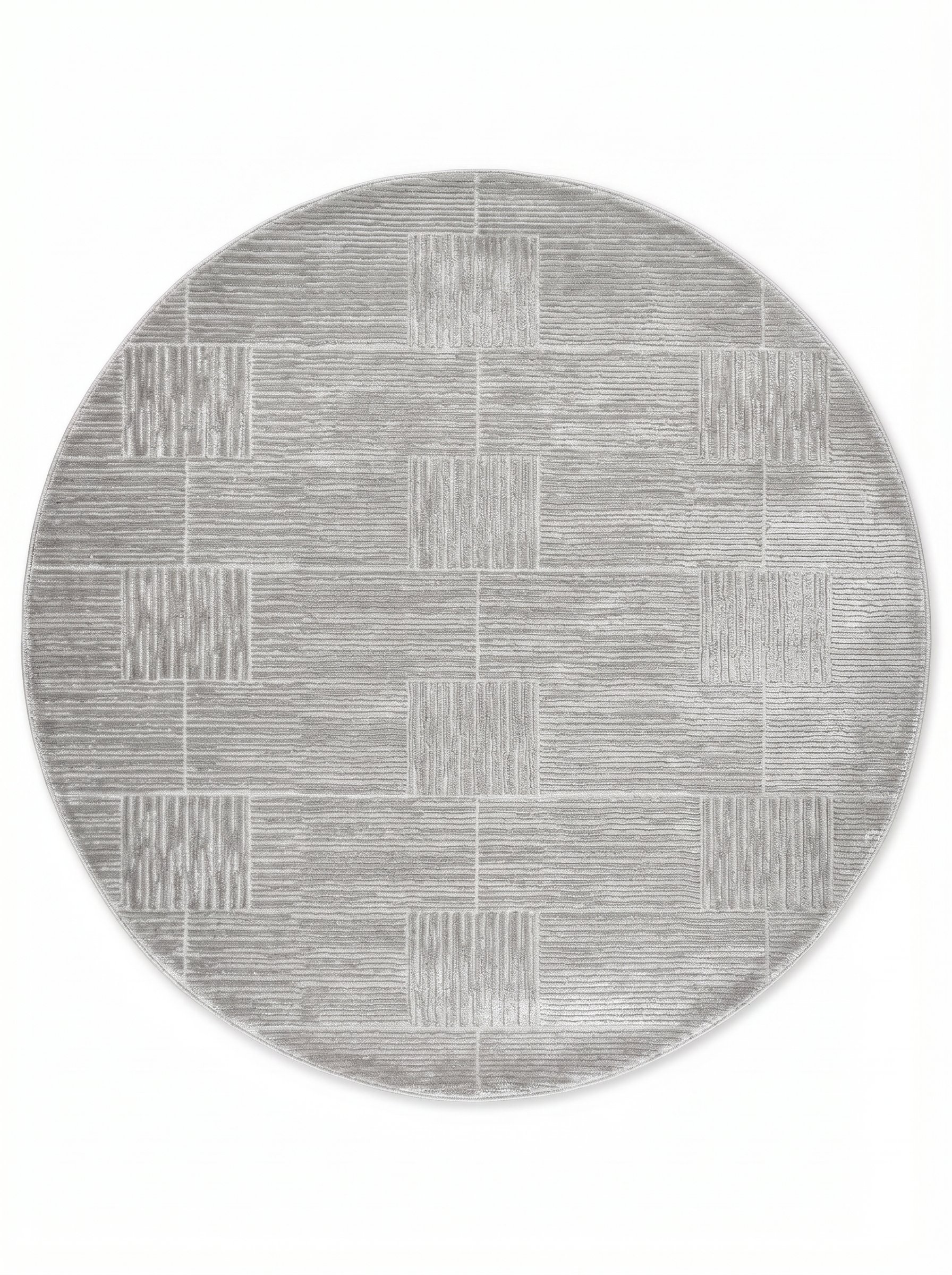 Tapete Turco Redondo Madri Prata 2,00m